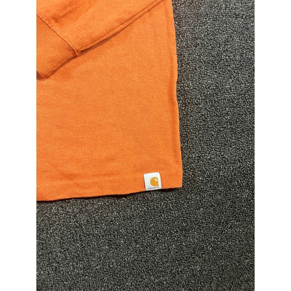 Carhartt Mens Small Burnt Orange Rugged Outdoors Graphic Long Sleeve T-Shirt S - Picture 5 of 12